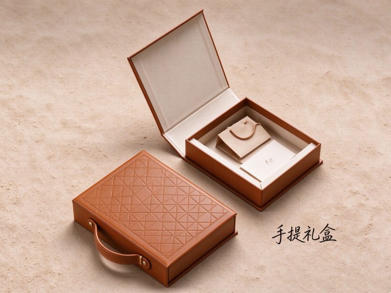 手提盒盒型结构示意