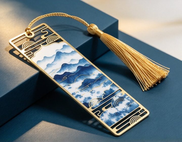 仿景泰蓝黄铜书签