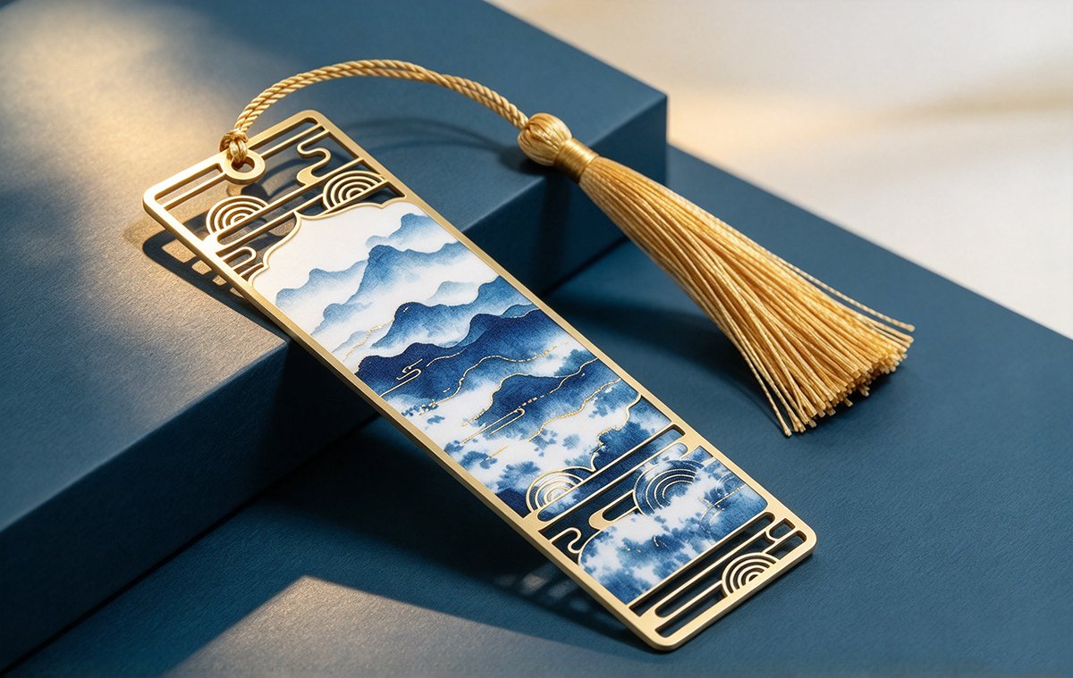 仿景泰蓝黄铜书签