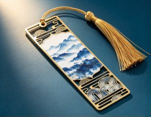 仿景泰蓝黄铜书签 产品图2